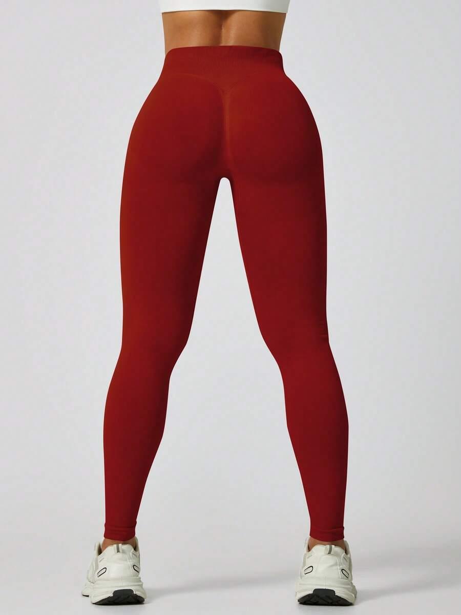 CZERWONE SPODNIE LEGGINSY