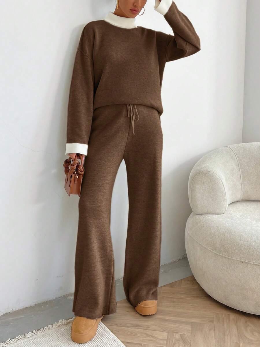 KOMPLET SWETER SPODNIE