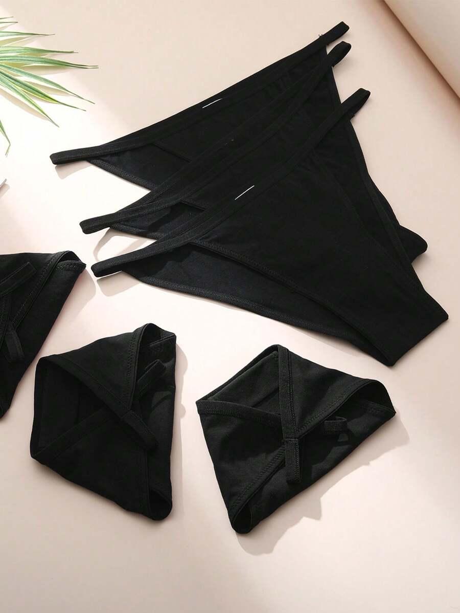 czarne majtki 6-pack