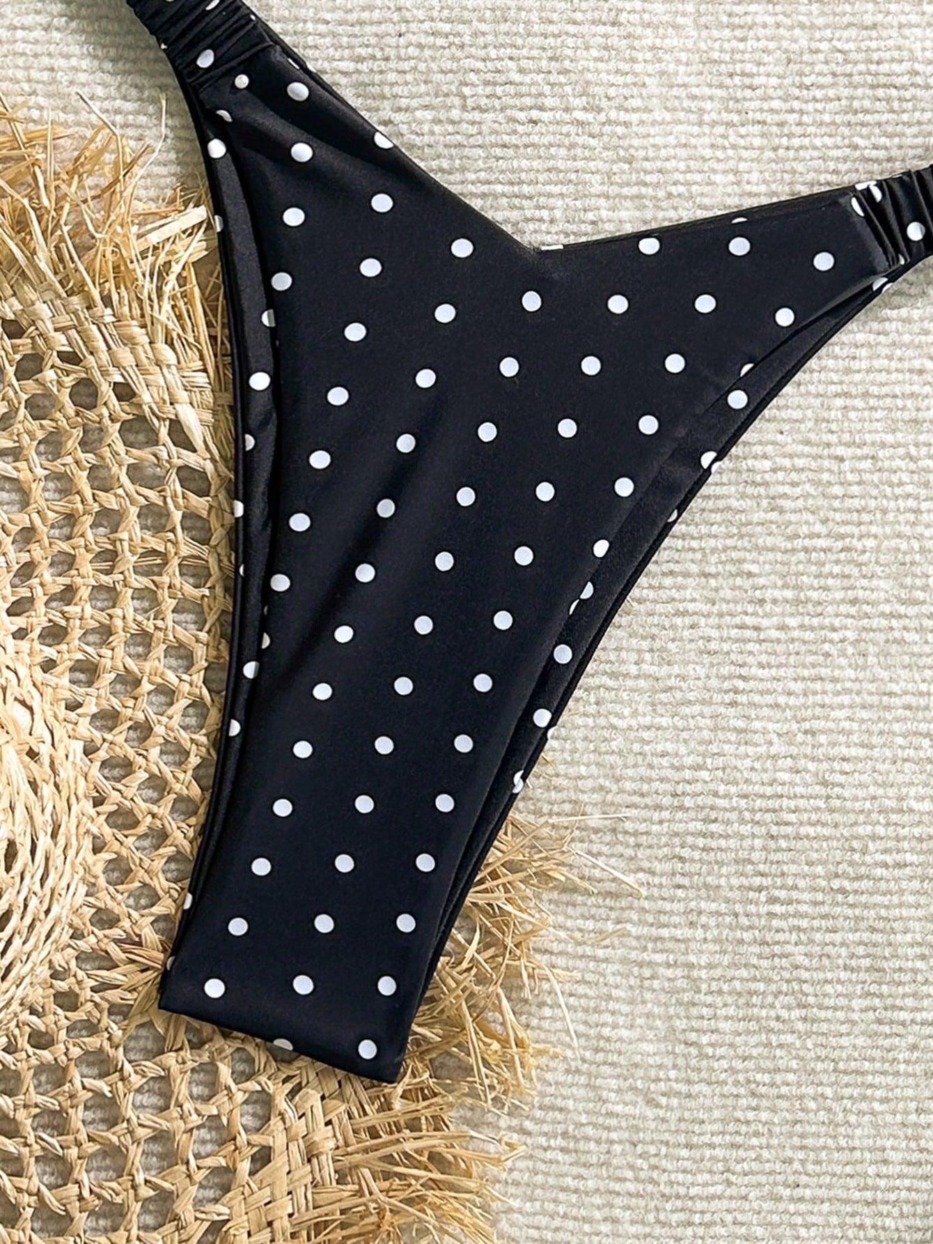 bikini komplet wzór groszki