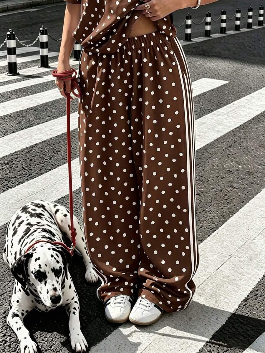 BRĄZOWE SPODNIE CASUAL
