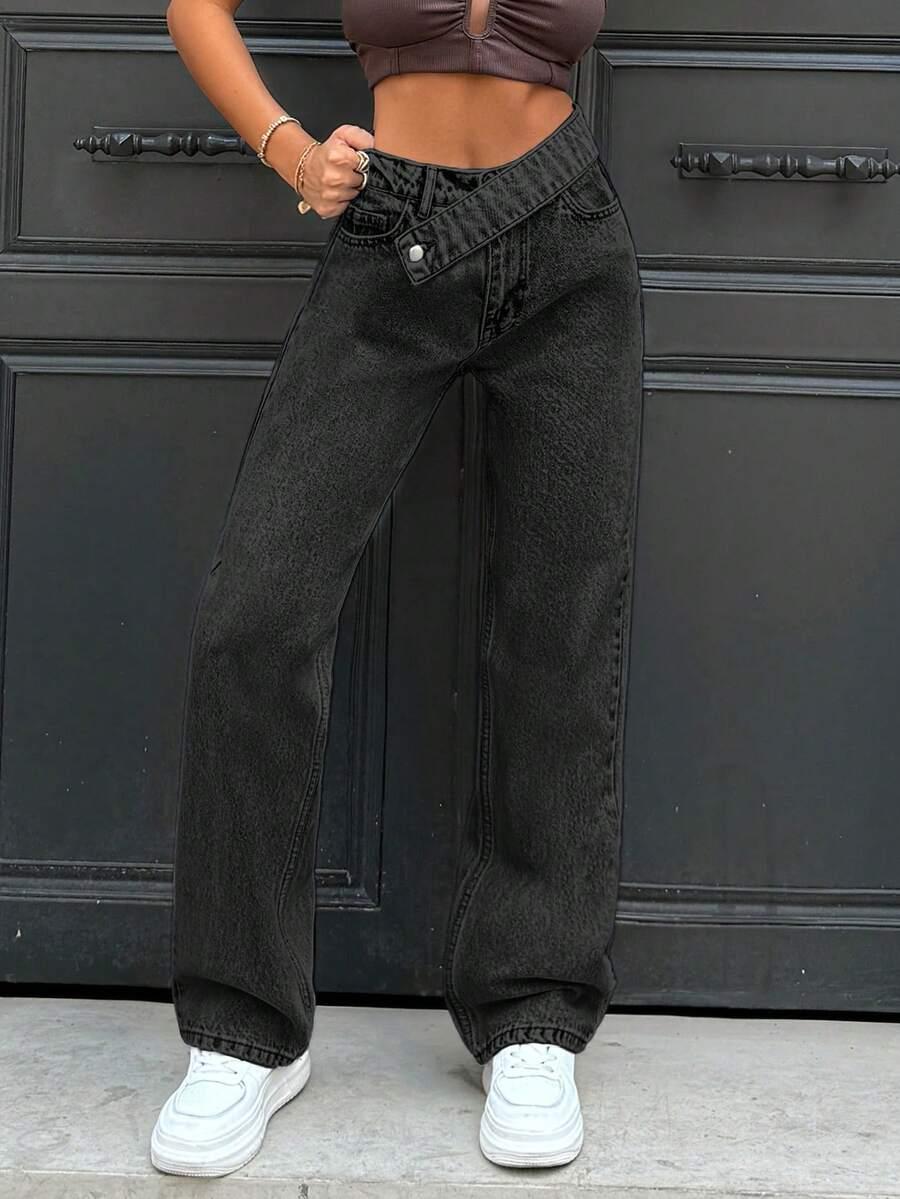 czarne spodnie jeans