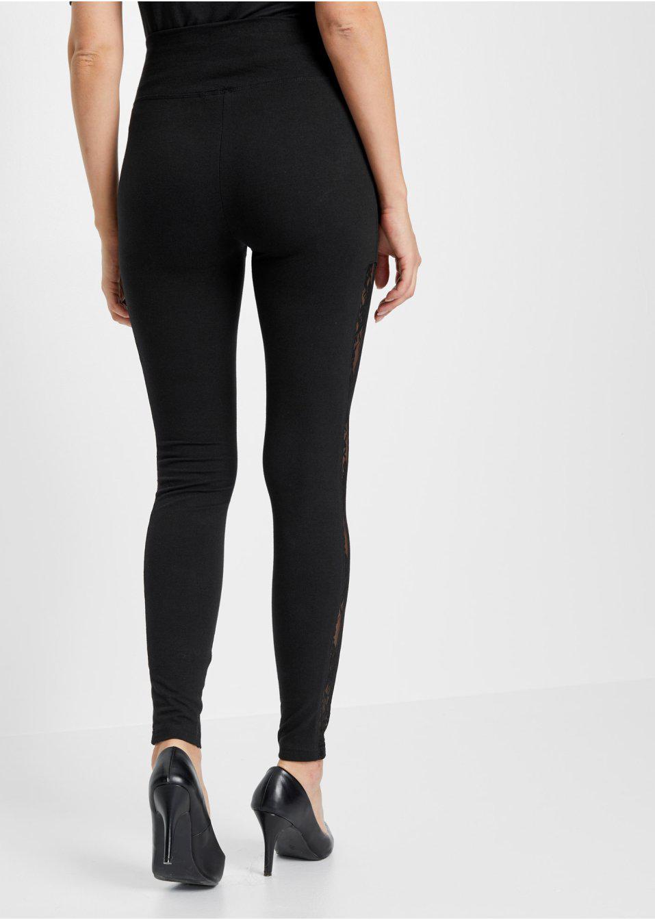 LEGGINSY Z KORONKĄ