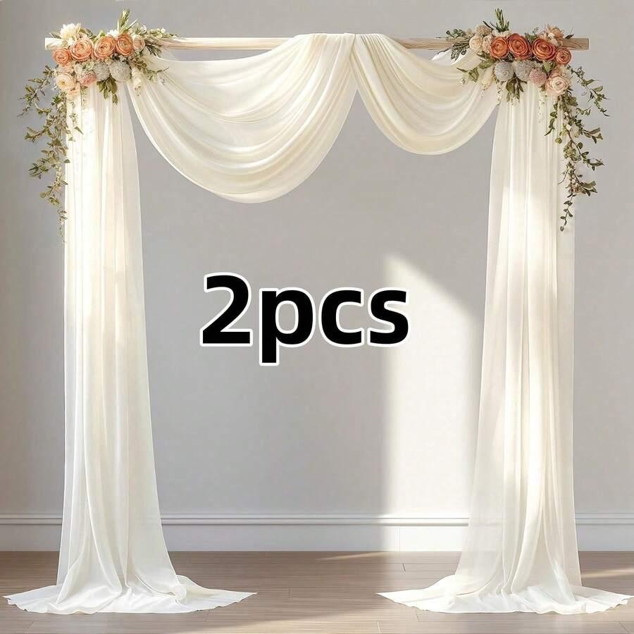 kremowy materiał ozdobny 2-pack