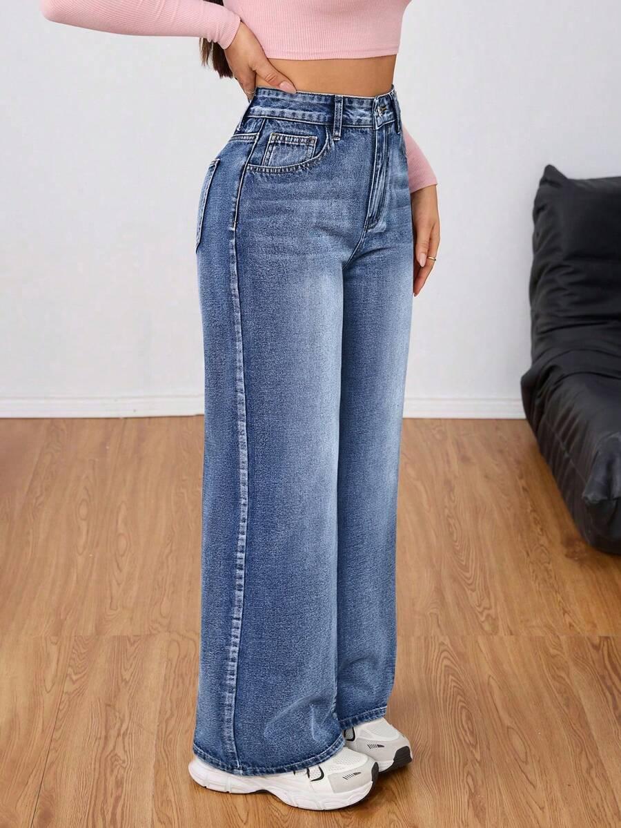 NIEBIESKIE SPODNIE JEANS