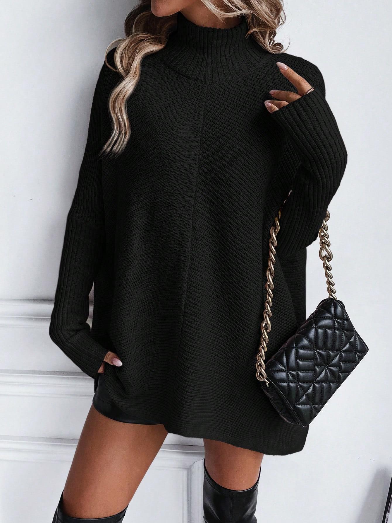 CZARNY SWETER OVERSIZE GOLF