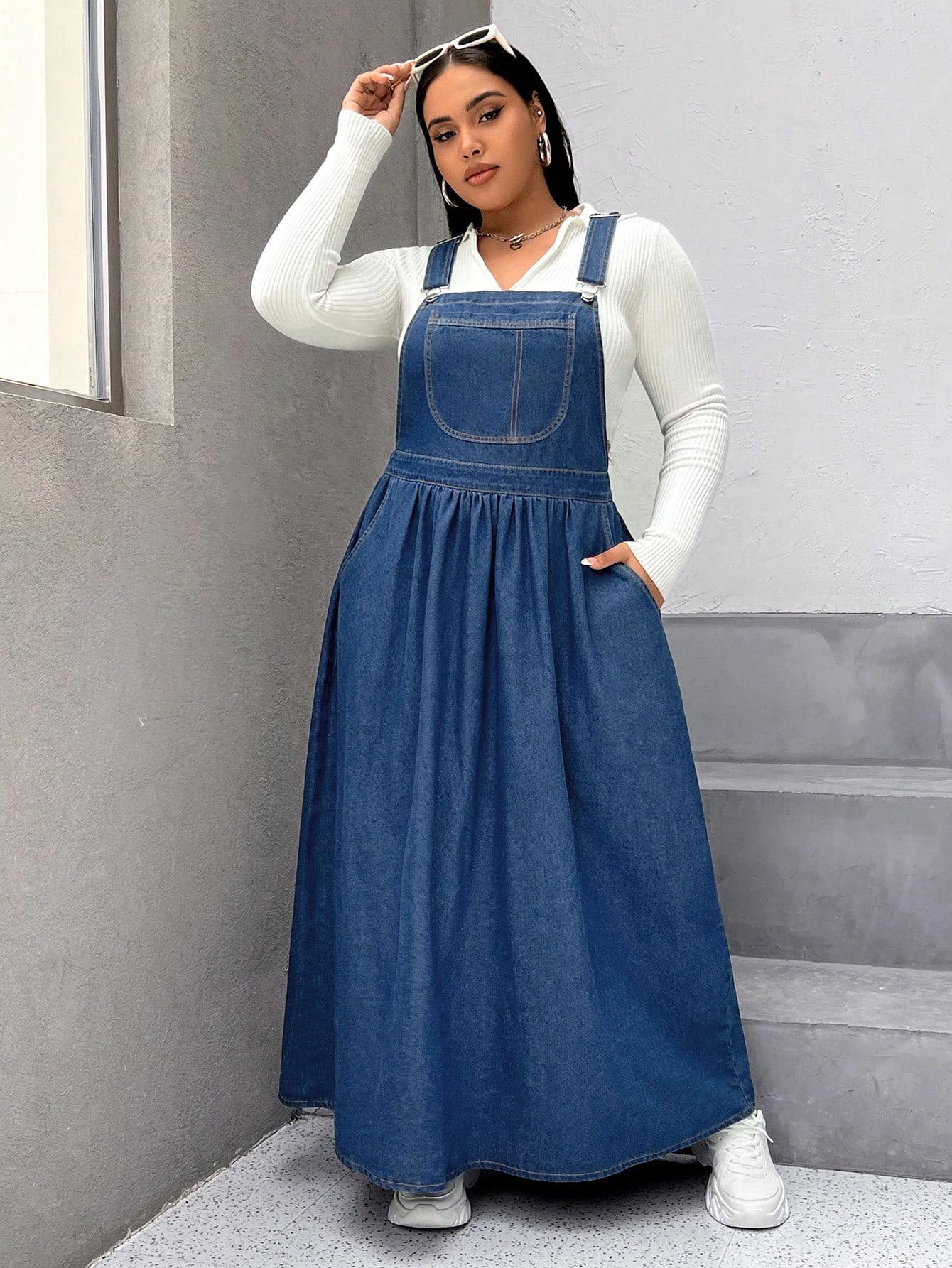 JEANSOWA MAXI SUKIENKA