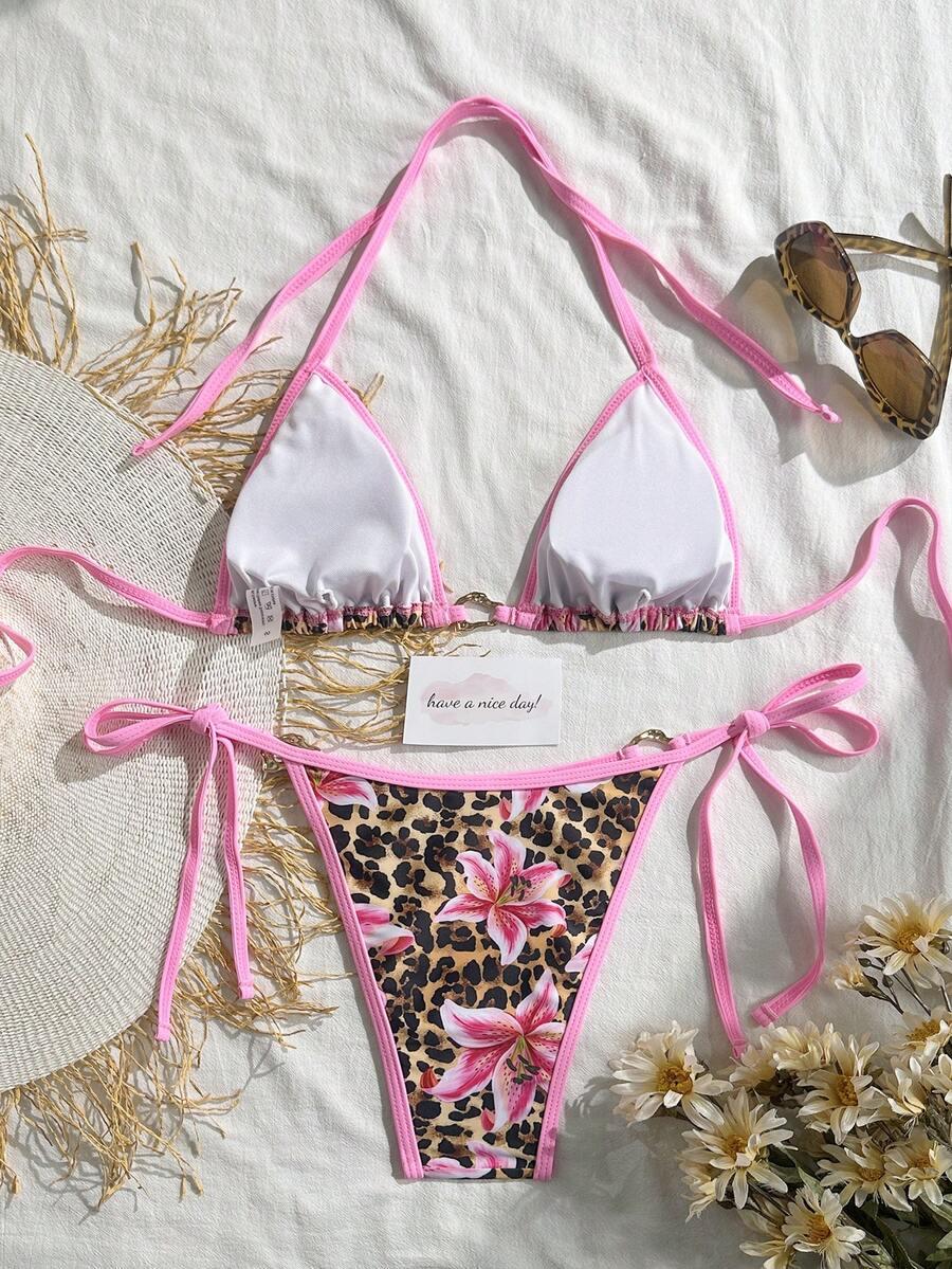 DWUCZĘŚCIOWY STRÓJ KĄPIELOWY ANIMAL PRINT