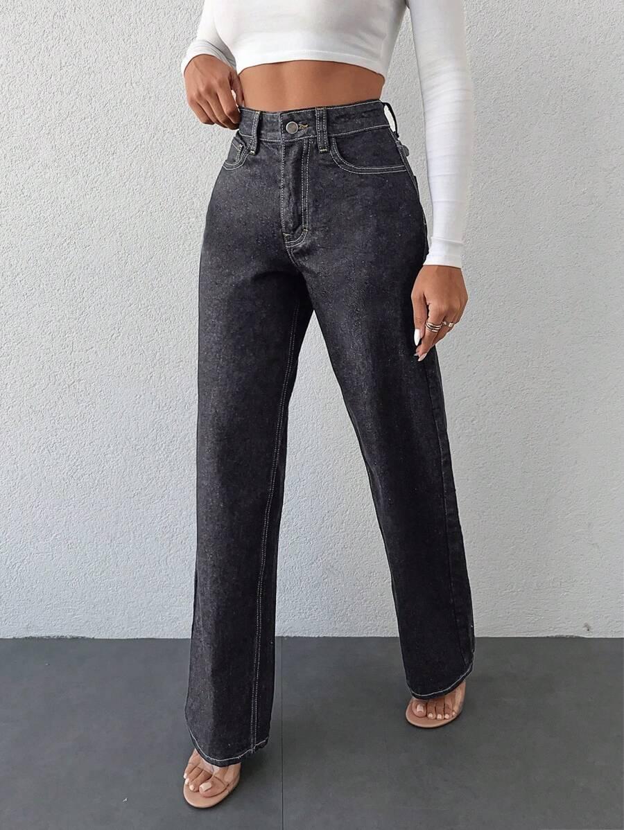 szare spodnie jeans