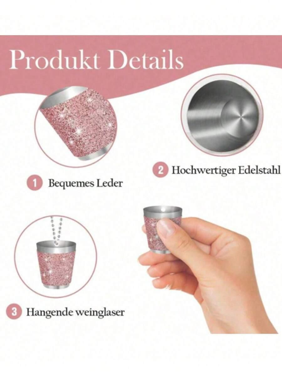 różowe kieliszki 4-pack