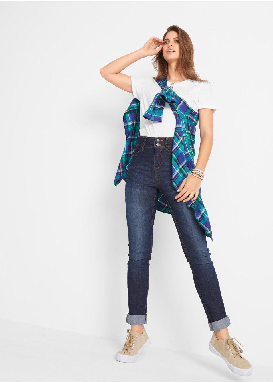 SPODNIE JEANS WYSOKI STAN RURKI