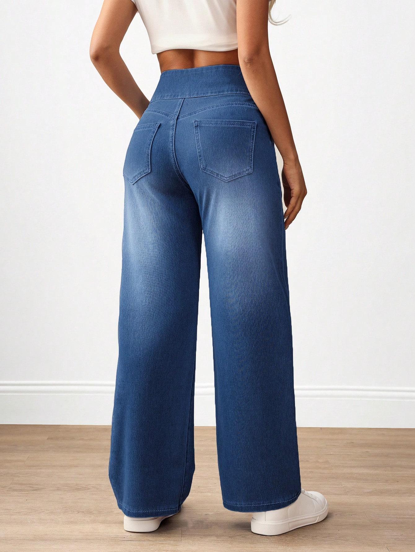 NIEBIESKIE SPODNIE JEANS