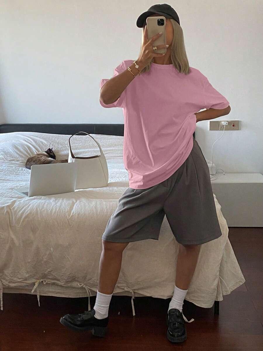 RÓŻOWY T-SHIRT BASIC