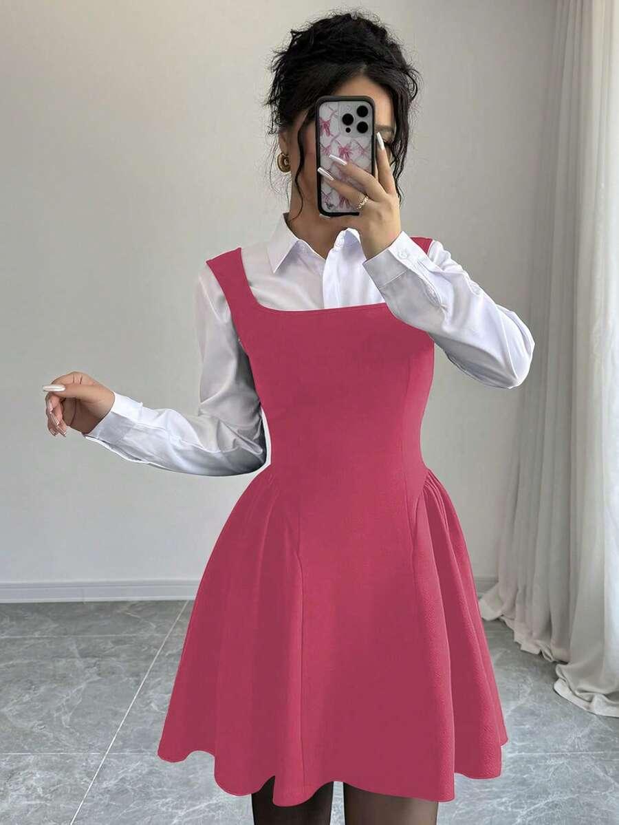 różowa mini sukienka