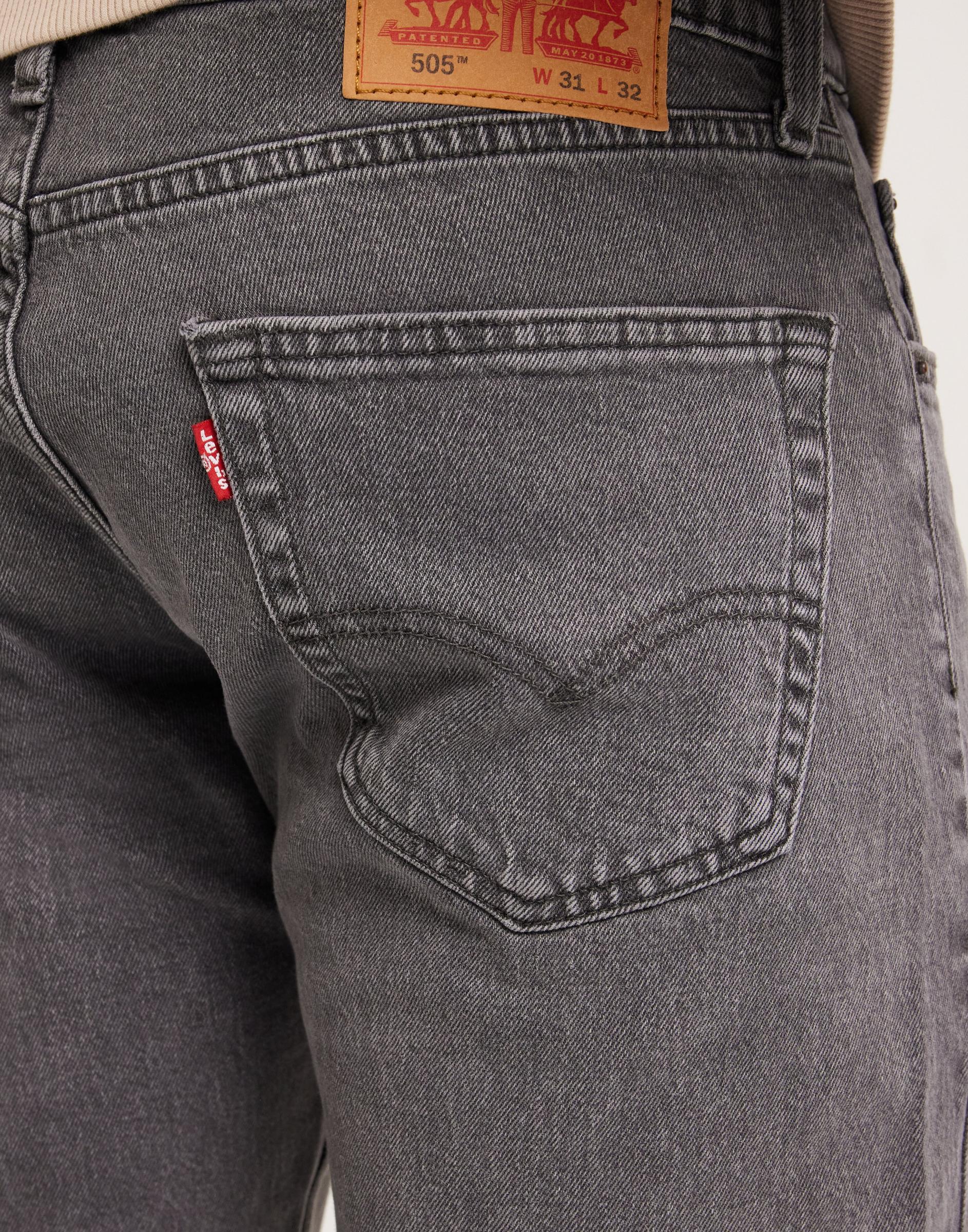 szare proste spodnie jeans 505