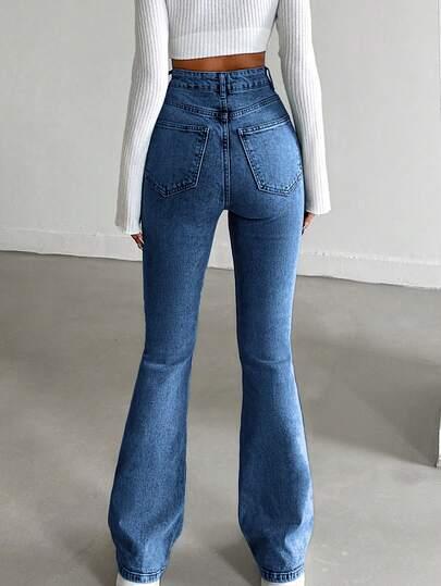 SPODNIE JEANS DZWONY