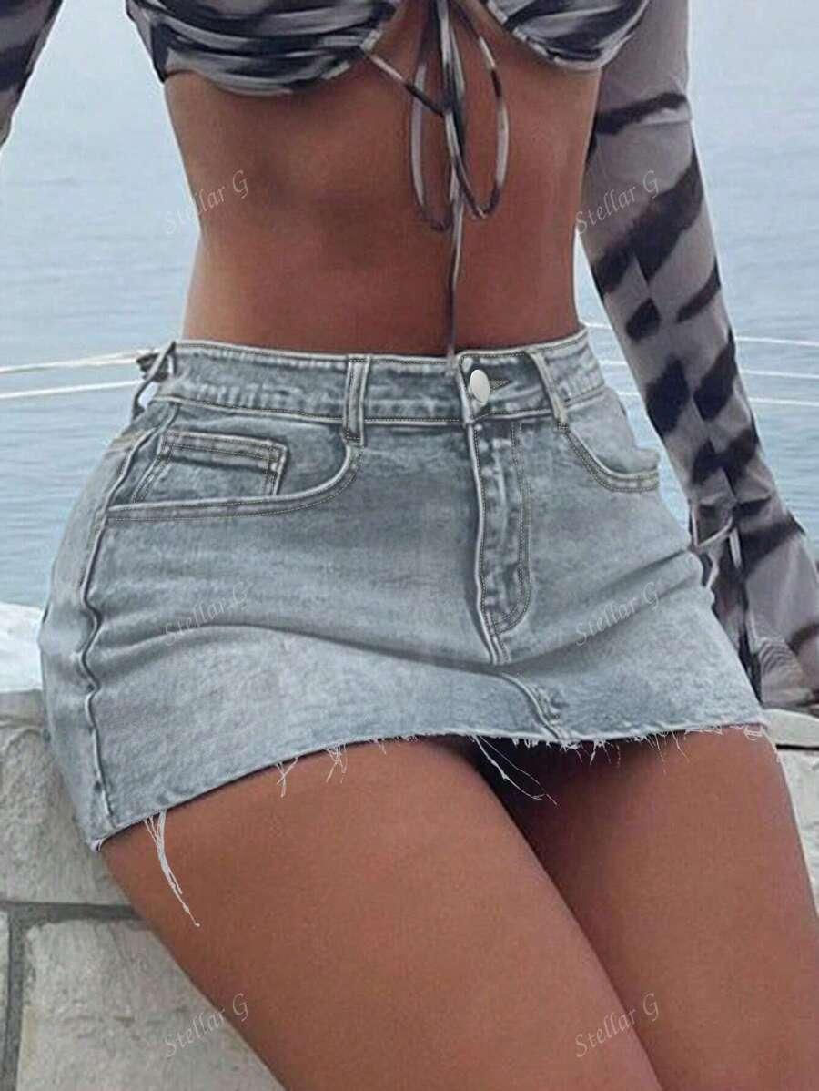 MINI SPÓDNICA JEANS