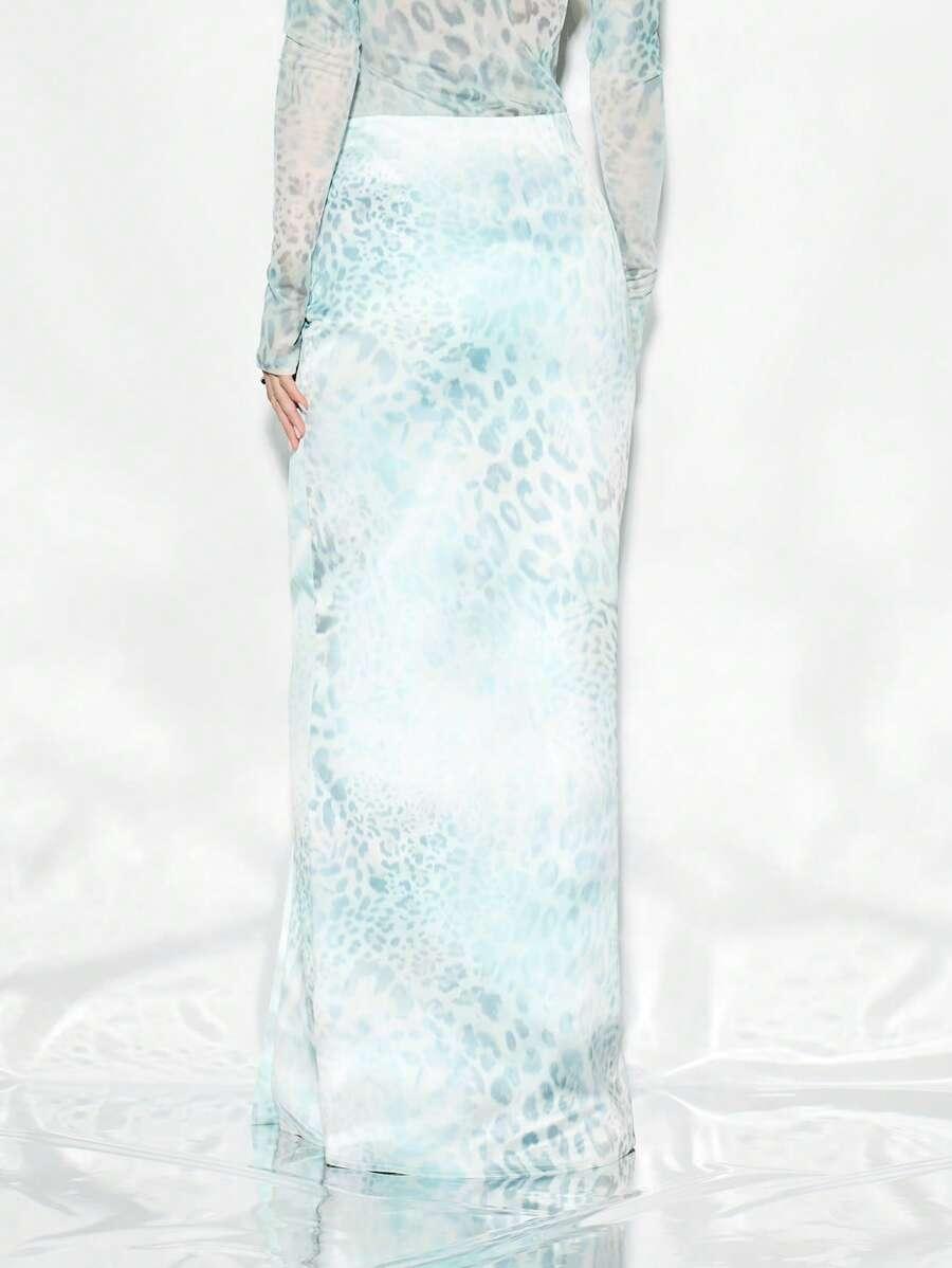 MAXI SPÓDNICA ANIMAL PRINT