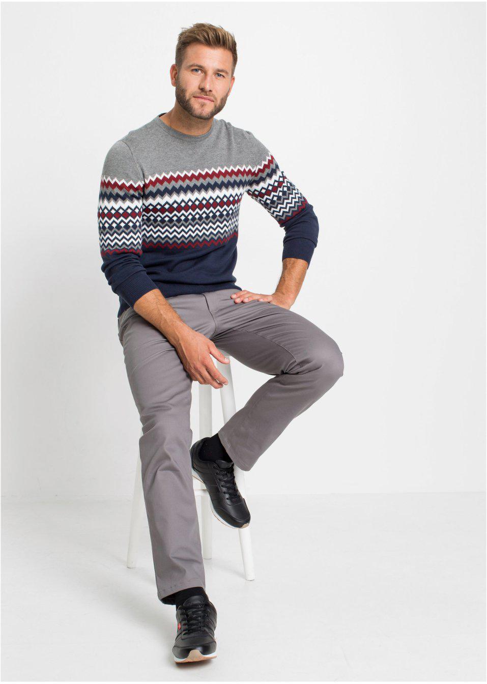 SWETER MĘSKI w norewski WZÓR