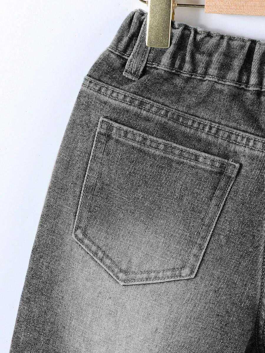 SZARE SPODENKI JEANS 
