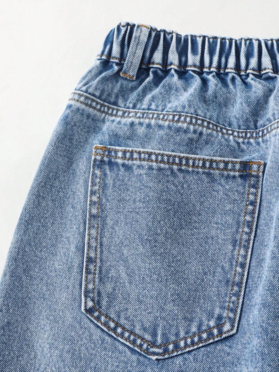 spodnie jeans szorty wzór serca
