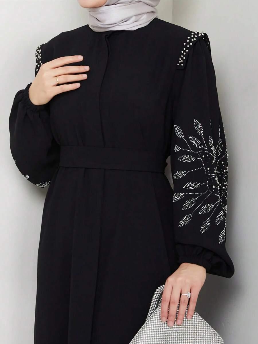 CZARNA MAXI SUKIENKA