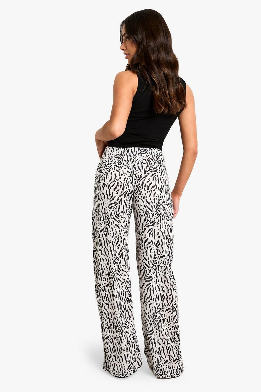 SPODNIE CASUAL ANIMAL PRINT