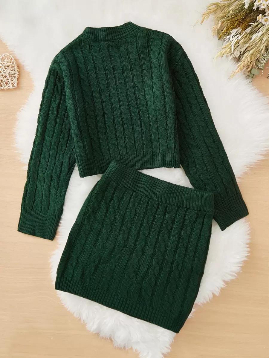 komplet sweter spódnica