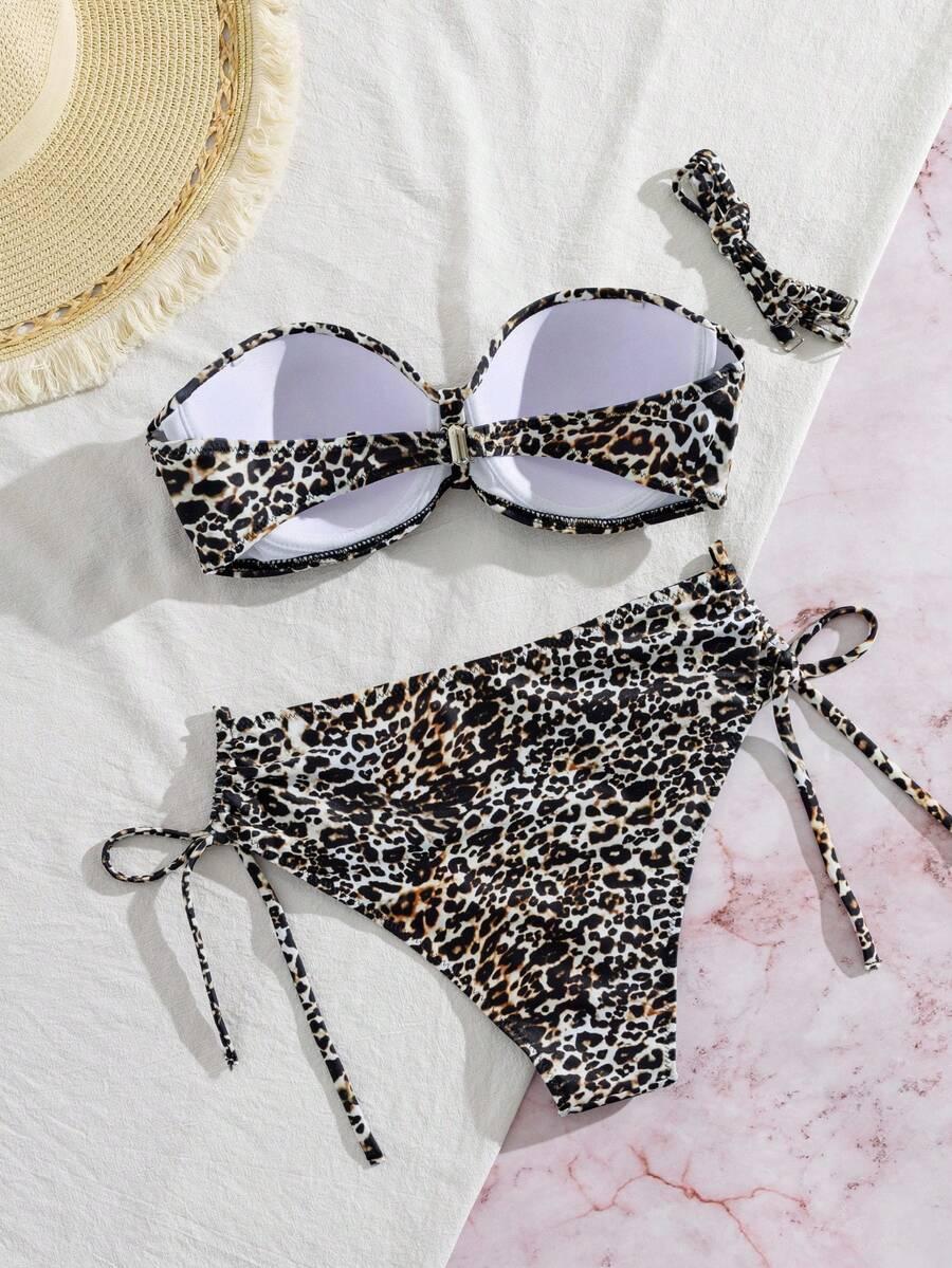 góra od bikini animal print 