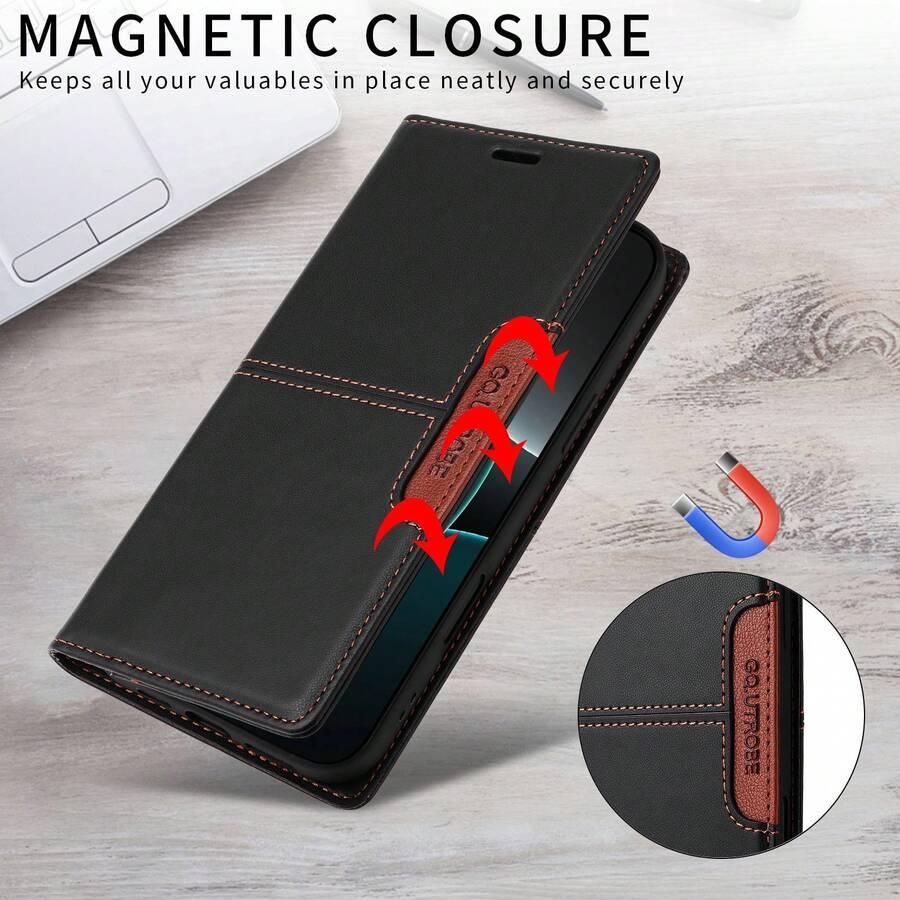 czarne etui z klapką XIAOMI REDMI NOTE 15PRO+