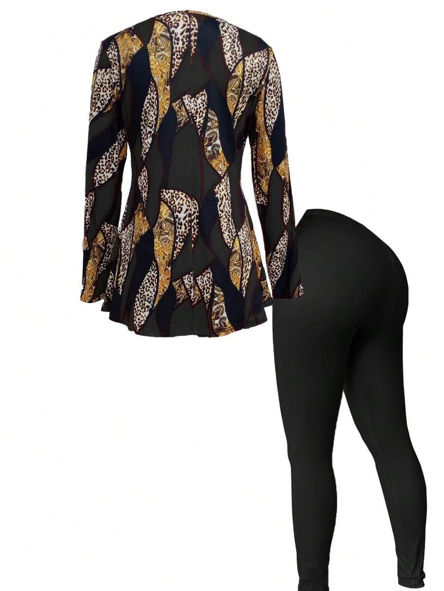 bluzka legginsy komplet