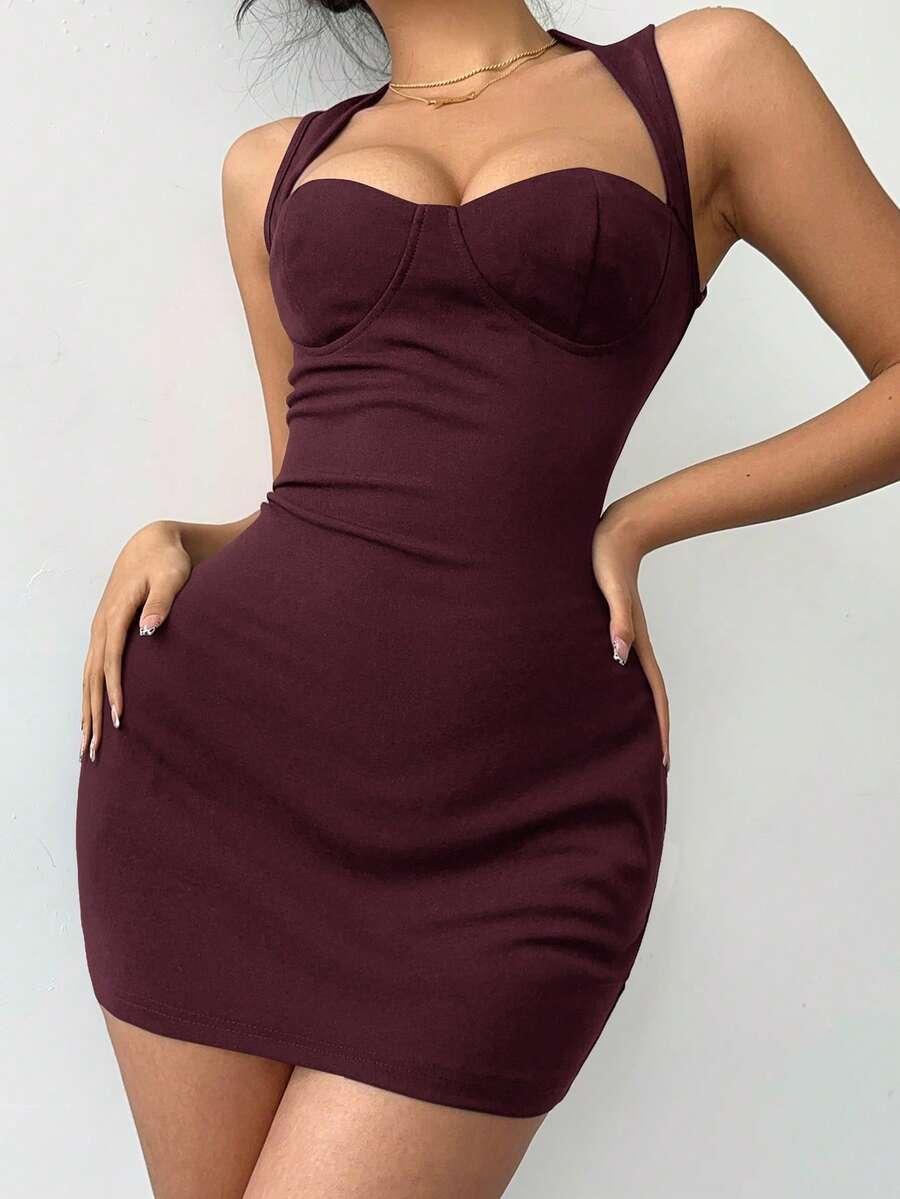 czerwona mini sukienka