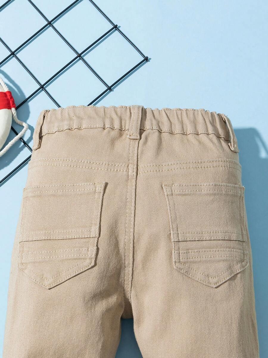 BEŻOWE SPODNIE JEANS