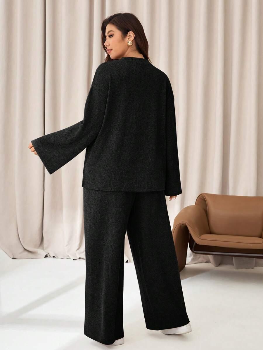 sweter spodnie komplet