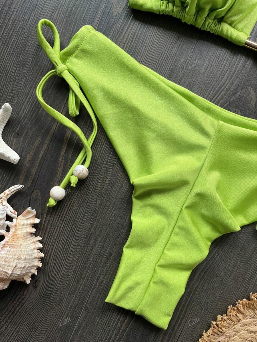 zielone figi dół od bikini
