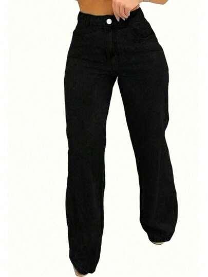 czarne spodnie jeans 
