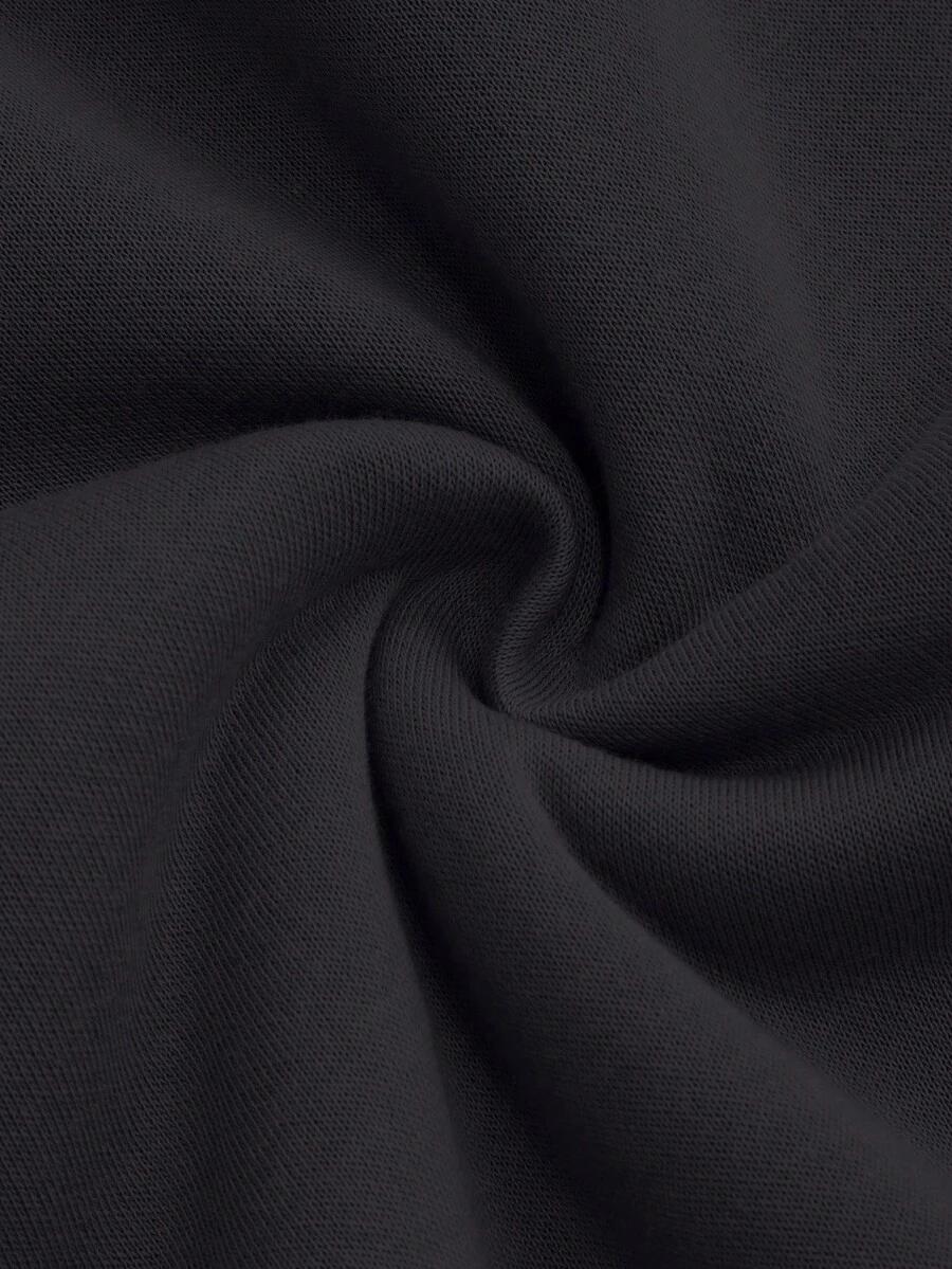 czarna bluza napis 