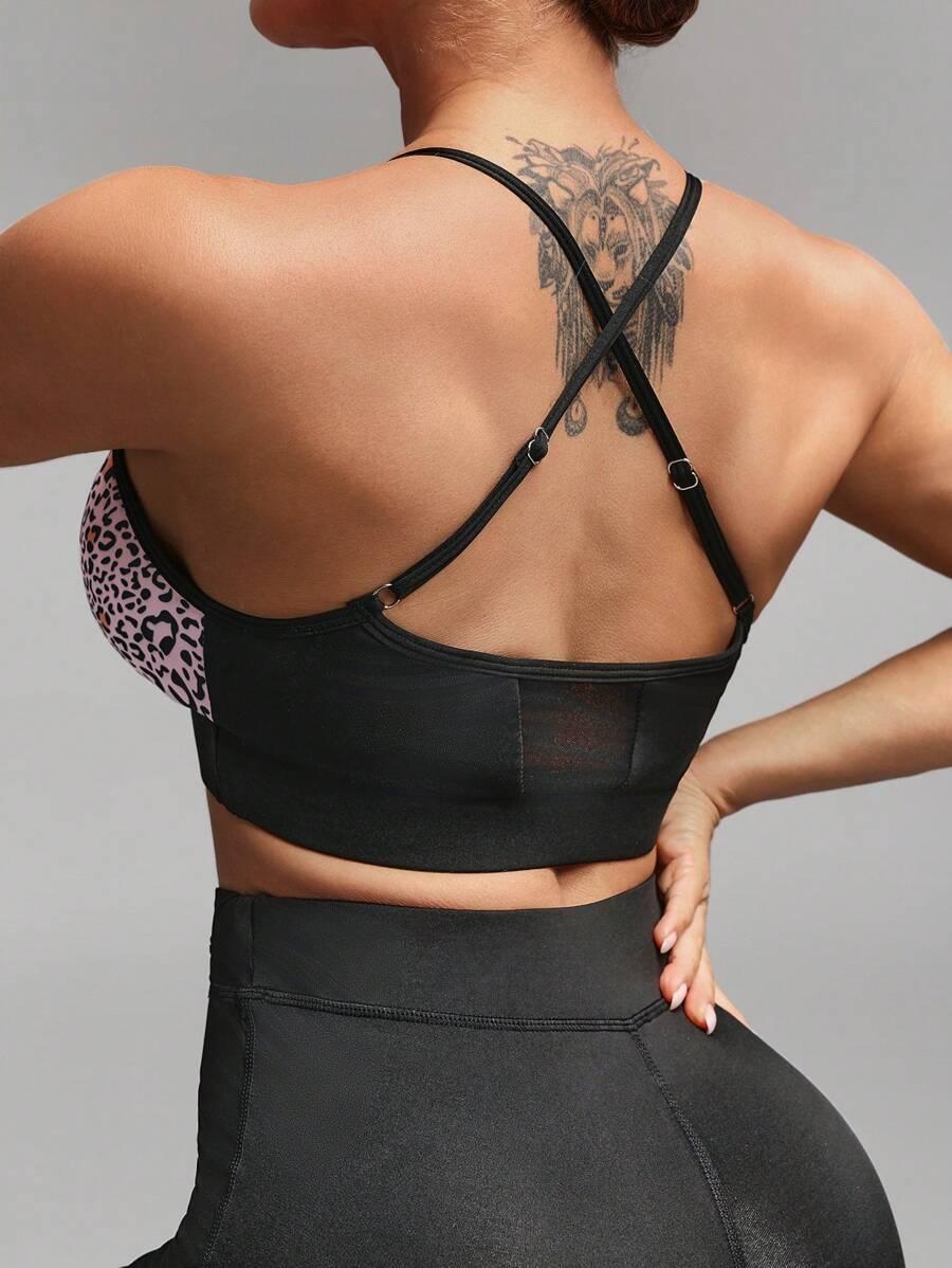 BIUSTONOSZ SPORTOWY animal print 