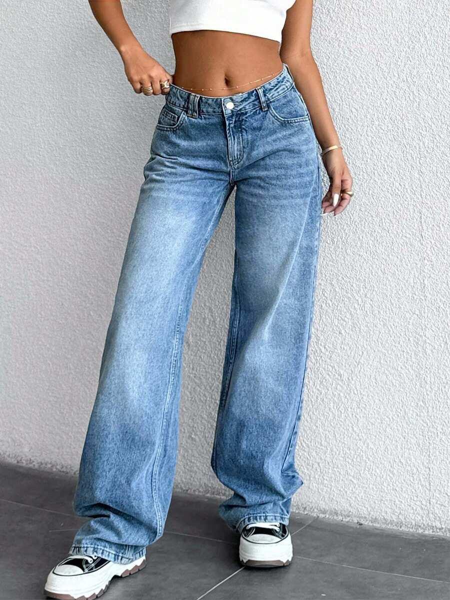NIEBIESKIE SPODNIE JEANS