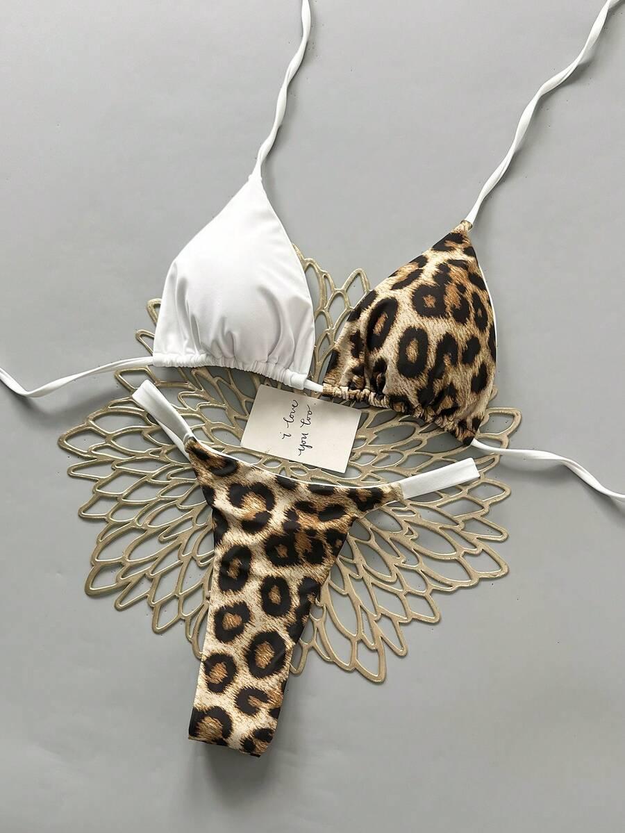DWUCZĘŚCIOWY STRÓJ KĄPIELOWY ANIMAL PRINT