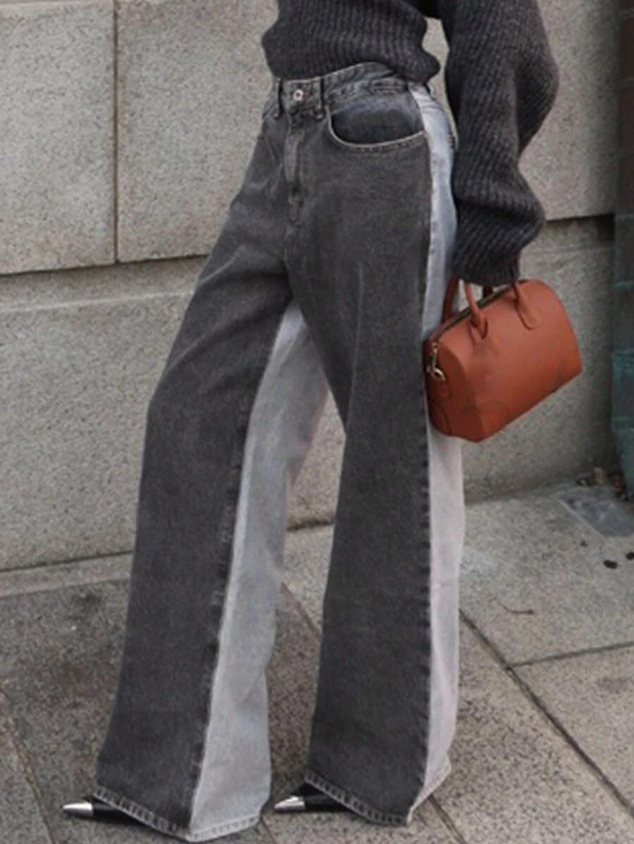 szare spodnie jeans