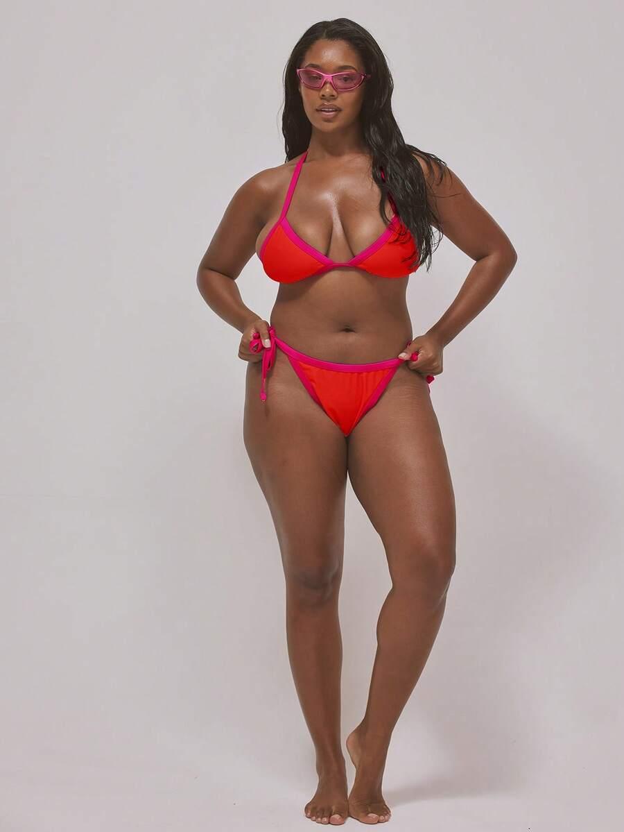 pomarańczowy dół od bikini