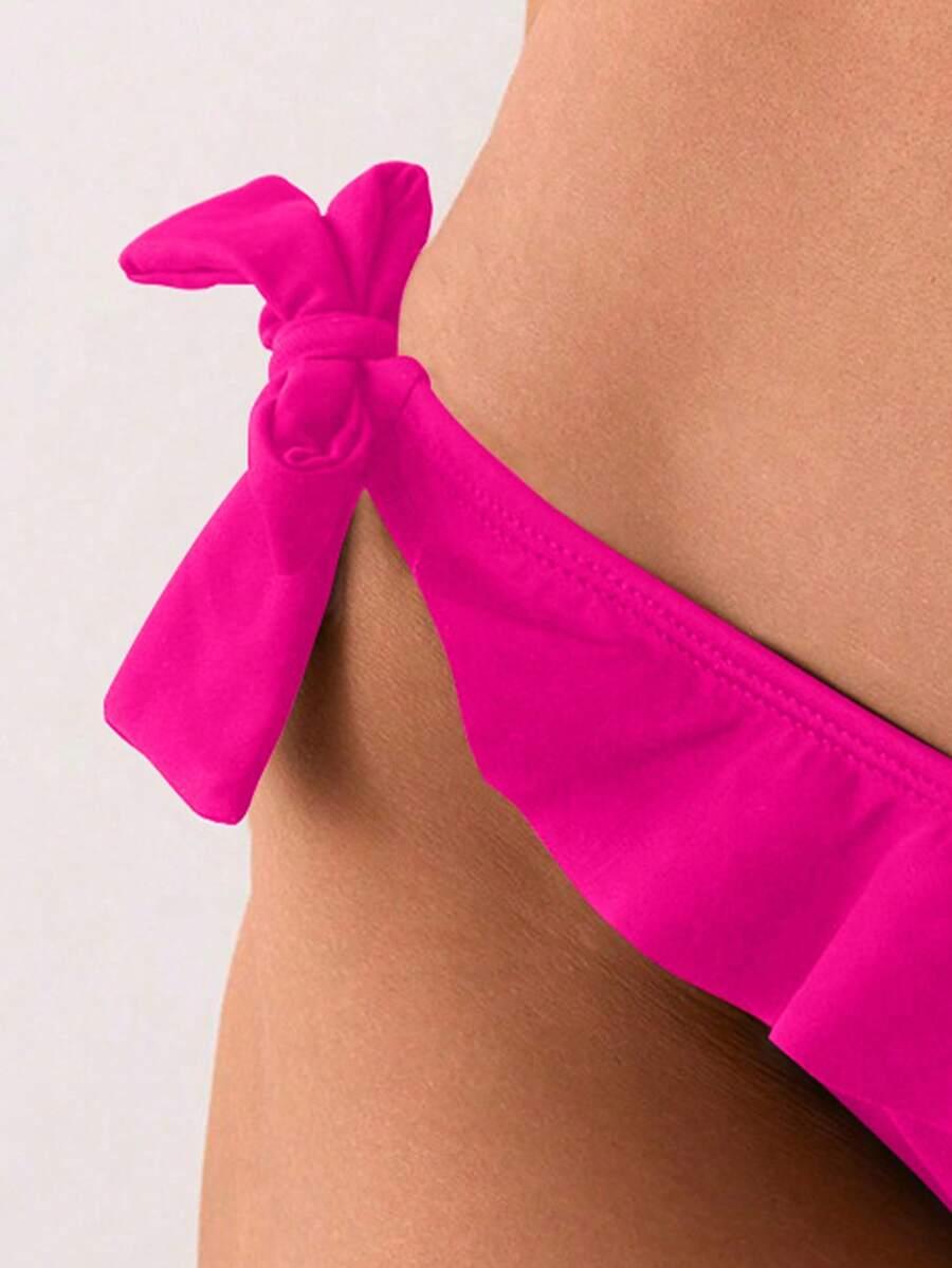 różowy dół od bikini