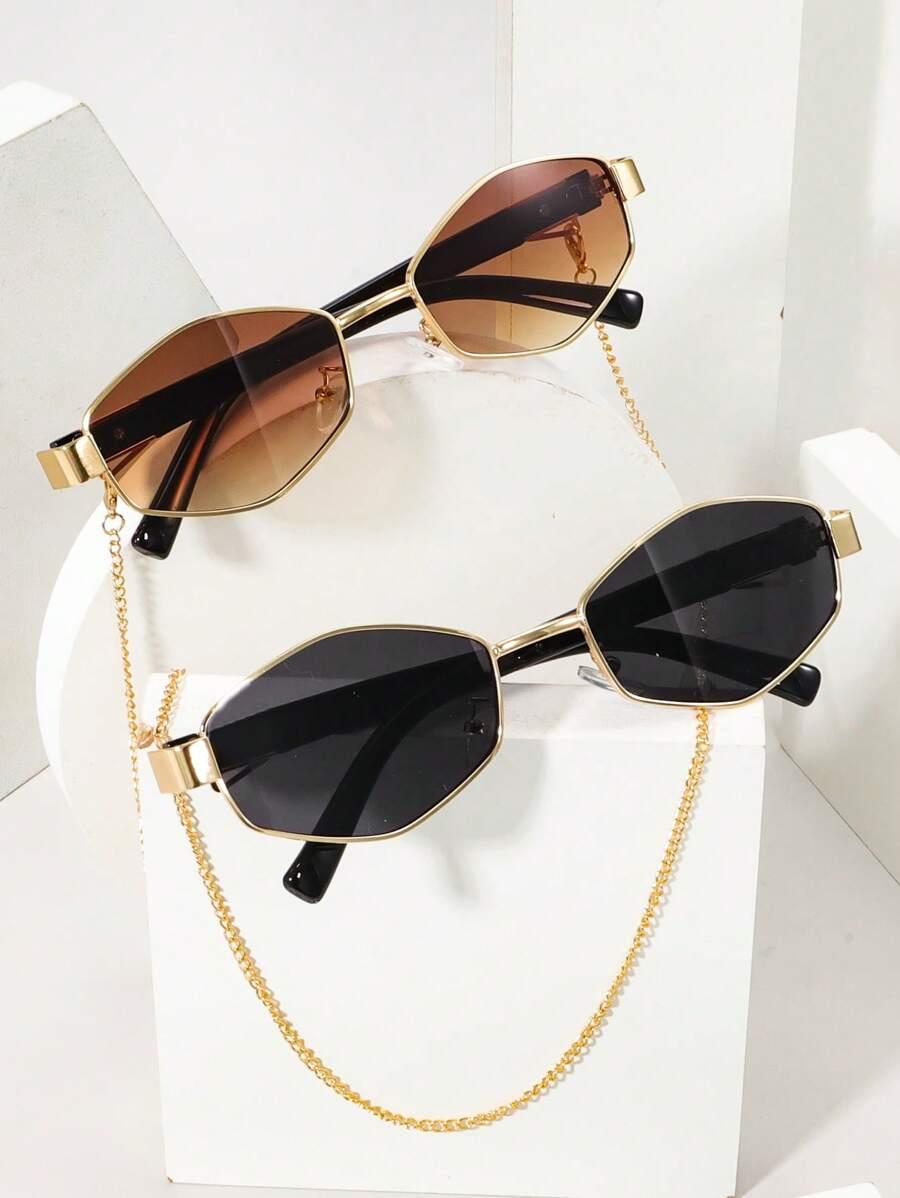 OKULARY PRZECIWSŁONECZNE łańcuszek 2-pack