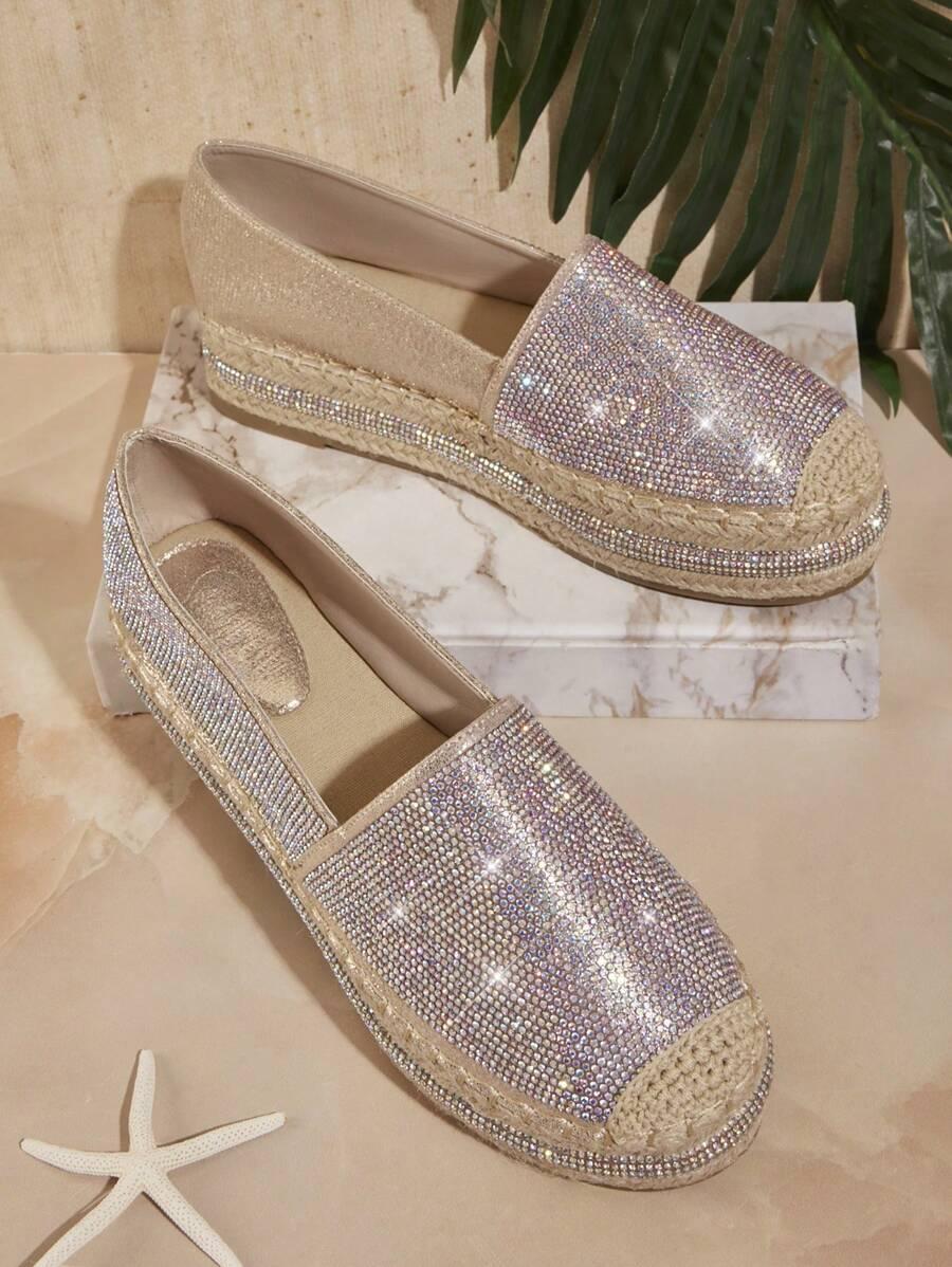 ZŁOTE ESPADRYLE POŁYSK