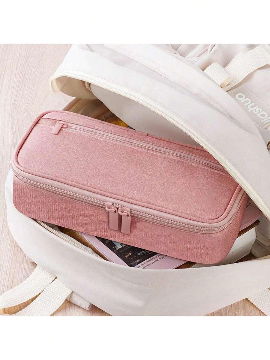 różowy piórnik zip
