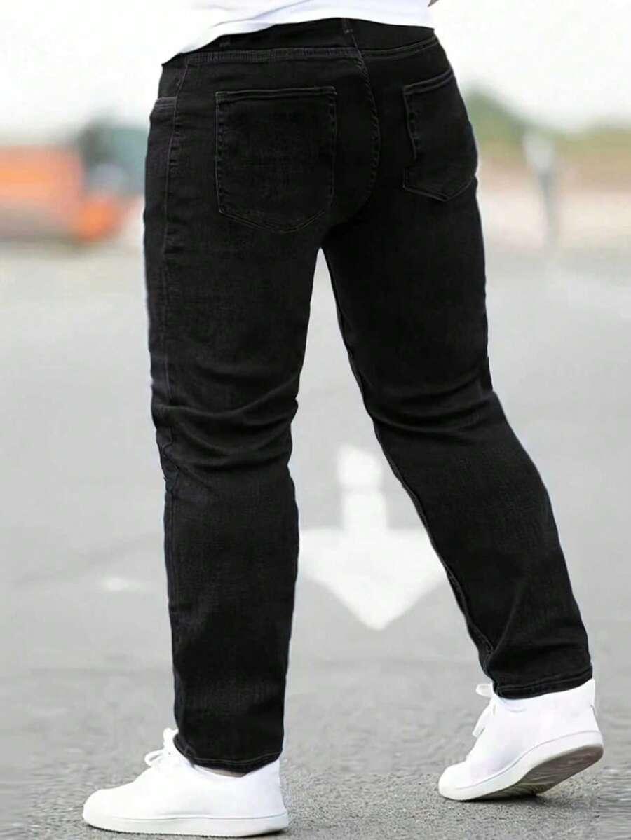 czarne spodnie jeans