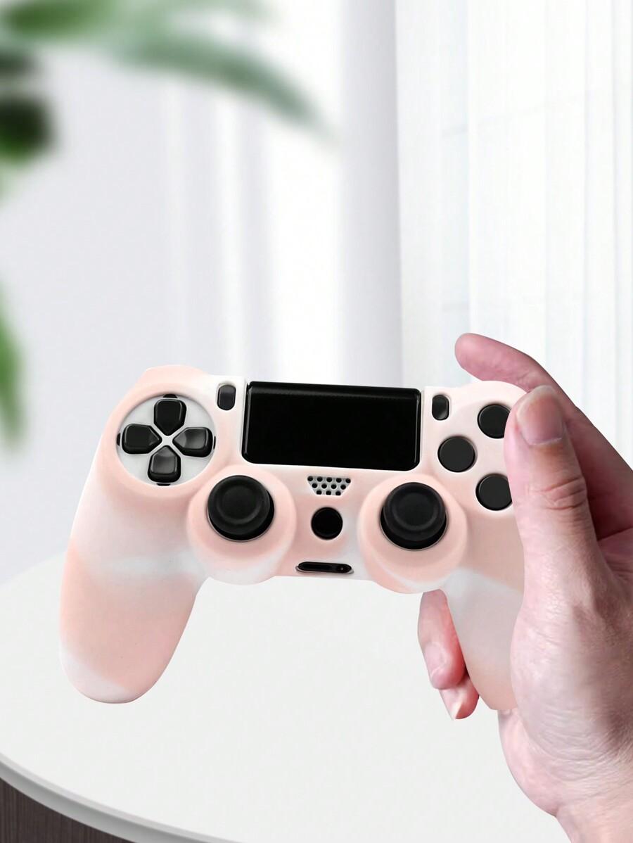 różowe silikonowe etui na pada ps4