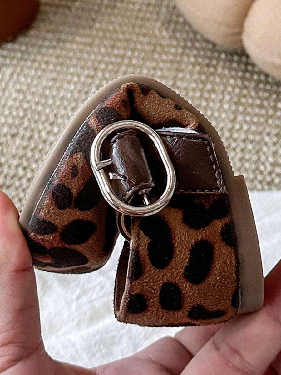 baleriny na rzepy animal print