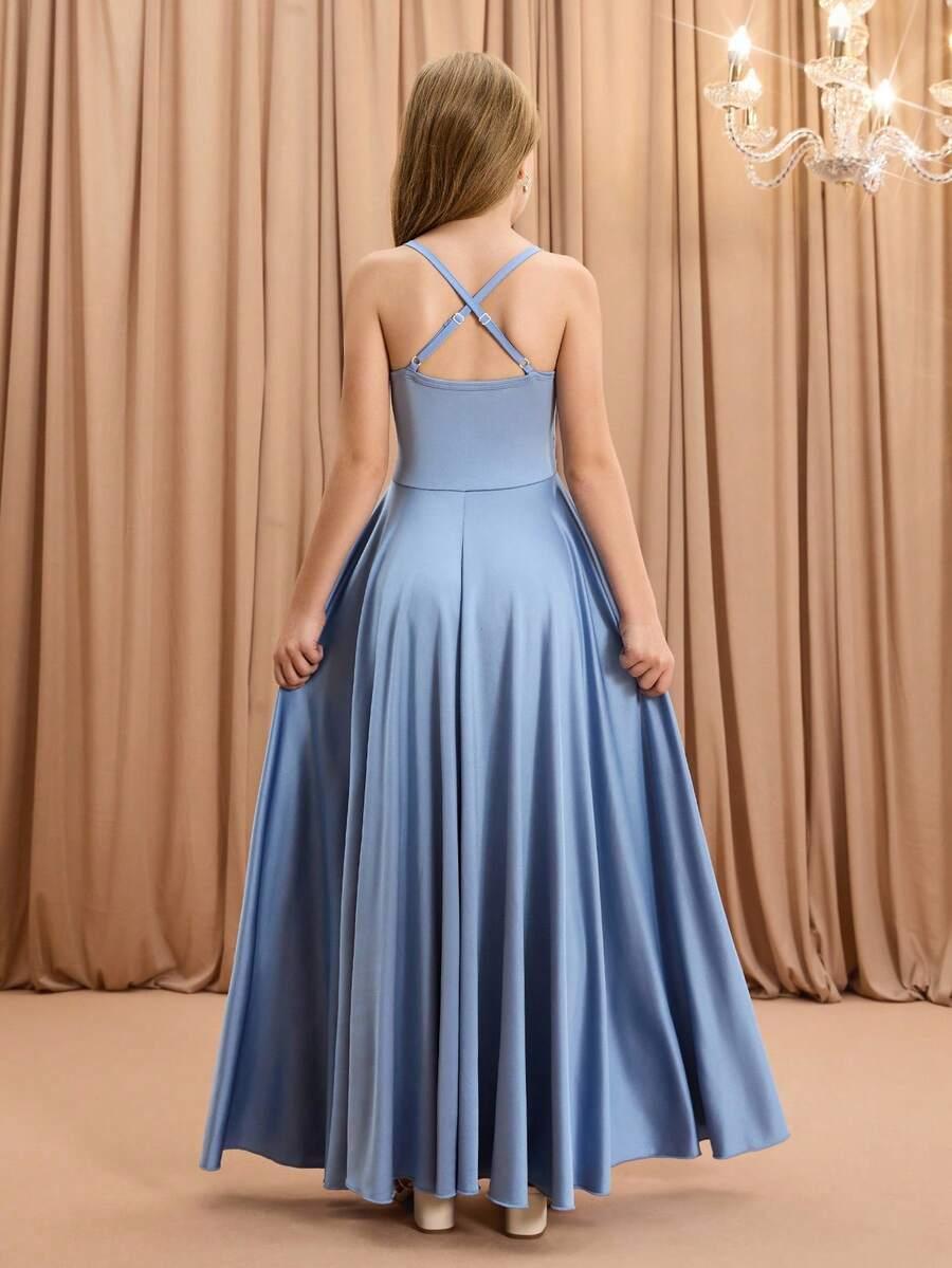 niebieska maxi sukienka